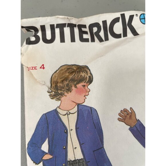 Butterick 3595 Sewing Pattern Size 4 Childrens Jacket Shirt Skirt and Shorts CUT - Picture 3 of 6